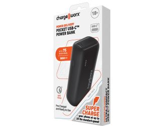 Chargeworx 5000mAh Dual USB Slim Power Bank