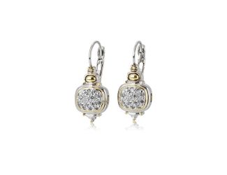 Nouveau CZ French Wire Lever Back Earrings by John Medeiros Jewelry Collections.1-1/4"L x 1/2"W