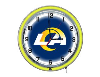 La Rams 18" Neon Clock