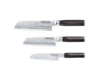 Damishiro Emperor 3pc Santoku Knife