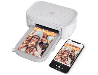 HP Sprocket Studio Plus 4x6" Instant Photo Printer  Wirelessly Prints from iOS & Android Device