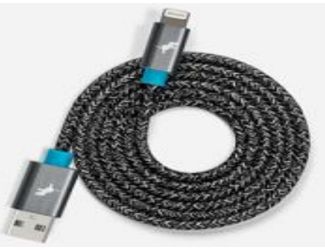 Nimble POWERKNIT Cable USB-A to Lightning 1M Cable made with Recycled Materials - Grey