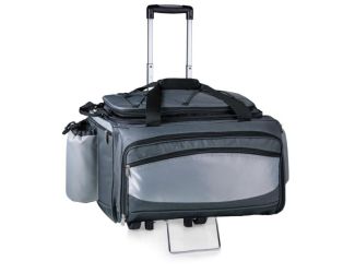 Vulcan Grill & Cooler with Trolley - Black with Gray Accents