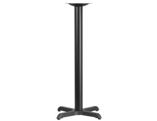 22" x 22" Restaurant Table X-Base with 3" Dia. Bar Height Column