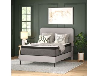 13 Inch Hybrid Pressure Relief Euro Pillow Top Queen Size Mattress In A Box