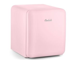 Curve  1.7 Cubic Feet Freestanding Mini Fridge Pink