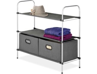 Closet Storage Unit with Shelves and Drawers