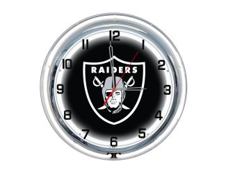 Las Vegas Raiders 18" Neon Clock