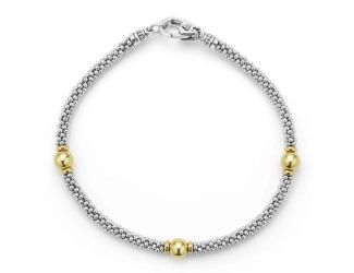 Two-Tone Station Bracelet Size 6.25"-6.75"