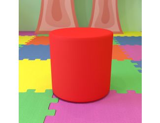 18"H Soft Seating Flexible Circle for Classrooms and Common Spaces - Red
