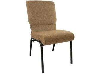 Mixed Tan Church Chairs 18.5 in. Wide