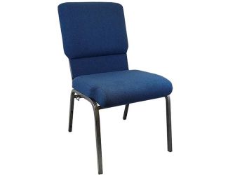 Navy Church Chairs 18.5 in. Wide