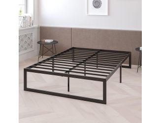 Black Twin Size 14" Metal Bed Frame