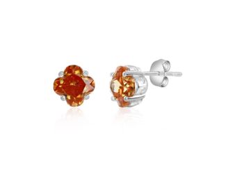 Sterling Silver Citrine Studs