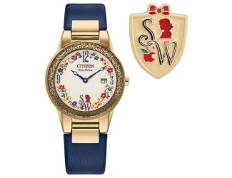 Disney By Citizen Ladies' Disney Snow White Beige Dial Leather Strap Watch