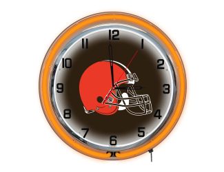 Cleveland Browns 18" Neon Clock