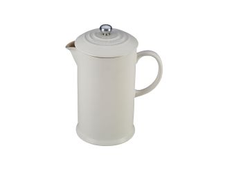 34oz Cafe Collection Stoneware French Press White