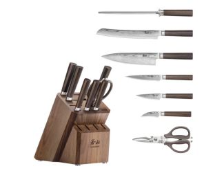 8-Piece Maya Series Knife Block Set - Walnut