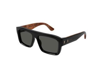Mens Rivet Square Sunglasses-Black