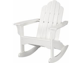 All-Weather Adirondack Rocking Chair in White