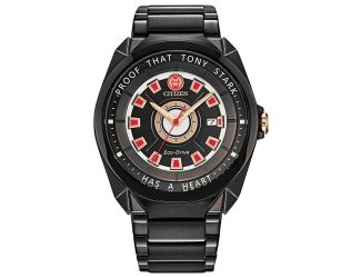 Men's Marvel Tony Stark Stainless Steel Bracelet watch, Black dial