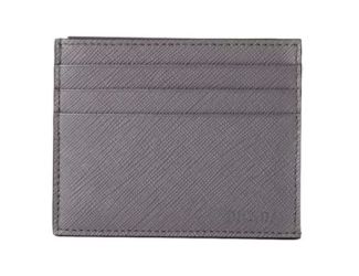Men's Saffiano 4 Slot Leather Card Holde Size 3.14"x3.93