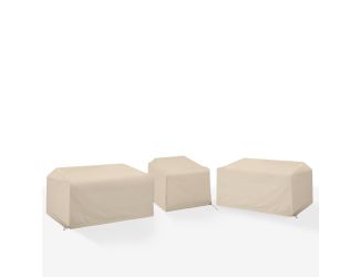 3Pc Outdoor Sectional Furniture Cover Set
