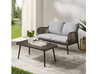 Haven 2Pc Outdoor Wicker Conversation Set