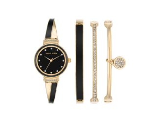 Women's Premium Crystal Accented Bangle Watch Set