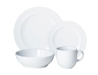 Denby White 16 Pc Dinnerware Set