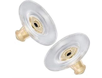 PARIKHS LuxLock World's most secure US-Patent  W/Disk Replacement Earring Back-10K Yellow Gold