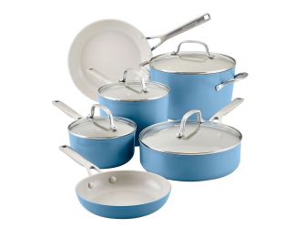 10-Piece Hard Anodized Ceramic Cookware Set