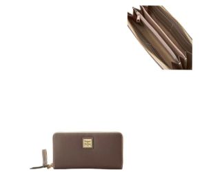 Lucca Leather Large Zip Around Wristlet