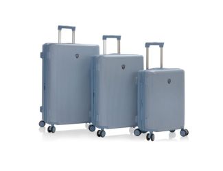 Heys Luggage Earth Tones 100% PC 3pc Luggage Set - Galcier Grey