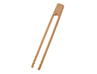 Joyce Chen - Burnished Bamboo Tongs w/Serrated Teeth, 11"