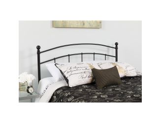 Decorative Black Metal Twin Size Headboard - Bedroom Furniture - Modern