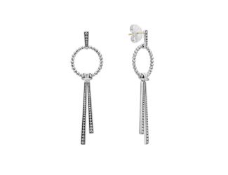 Double Station Linear Drop Earrings Size 61mm