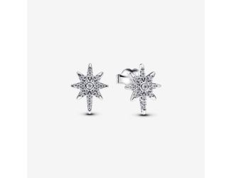 Sparkling North Star Stud Earrings