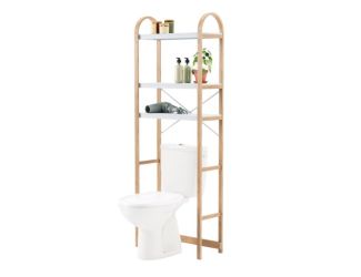 Bellwood Over the Toilet Shelf Wht/Natural