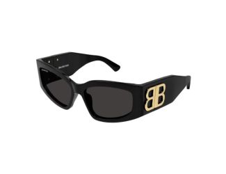 Womens Soft Cat Eye Sunglasses-Black