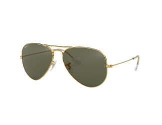 Polarized Aviator Sunglasses - Gold/Green