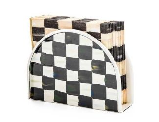 Sterling Check Napkin Holder