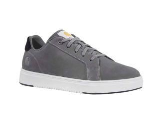 Mens Detroit Nano Toe Leather Work Sneaker-Medium Grey-7.5