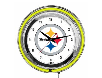 Pittsburgh Steelers 14" Neon Clock