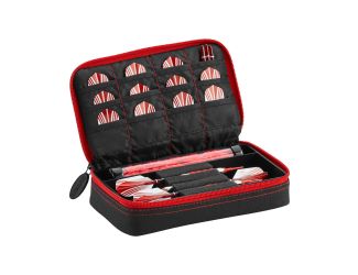 Casemaster Plazma Dart Case Black with Ruby Zipper