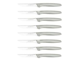 8pc Stainless Steel Serrated Steak Knife Set