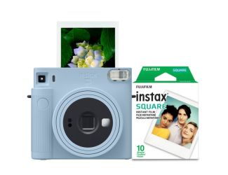 Instax Square SQ1 Instant Camera w/ 10 Count Film Glacier Blue