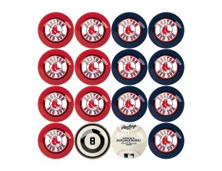 Boston Red Sox Billiard Balls With Numbers