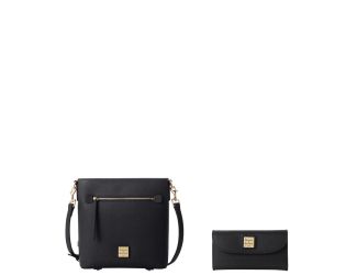 Saffiano Zip Crossbody and Continental Clutch Set