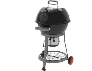 Cookout Charcoal Kettle Grill with 380-Sq. In. Total Cooking Surface and Removable Ash Collection Sy